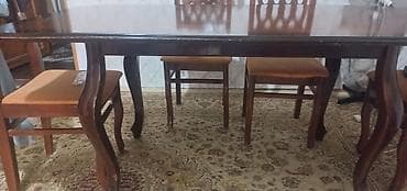 Qonaq otağı üçün, İşlənmiş, Açılmayan, Dördbucaq masa, 6 stul lalafo.az -da Qonaq otağı üçün, İşlənmiş, Açılmayan, Dördbucaq masa, 6 stul