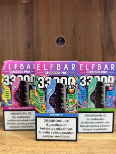 ELFBAR GH33000 PRO birdəfəlik elektron siqaret seriyası - Çəkim sayı lalafo.az -da ELFBAR GH33000 PRO birdəfəlik elektron siqaret seriyası - Çəkim sayı