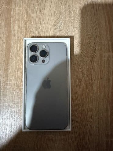 IPhone 15 Pro Max, 256 GB, Natural Titanium, Simsiz şarj, Face ID lalafo.az -da IPhone 15 Pro Max, 256 GB, Natural Titanium, Simsiz şarj, Face ID