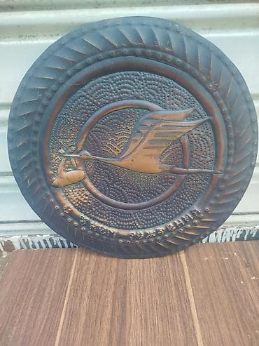 CCCP Mis qabartma dekorativ divar boşqabı - Material: qalın metal/mis lalafo.az -da CCCP Mis qabartma dekorativ divar boşqabı - Material: qalın metal/mis