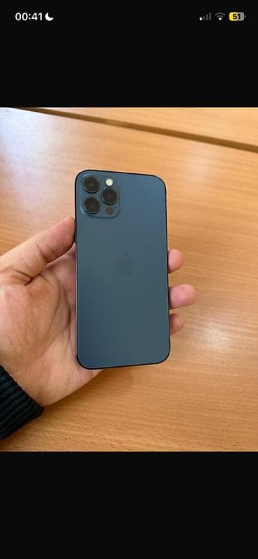 IPhone 12 Pro, Pacific Blue, Face ID, Simsiz şarj lalafo.az -da IPhone 12 Pro, Pacific Blue, Face ID, Simsiz şarj
