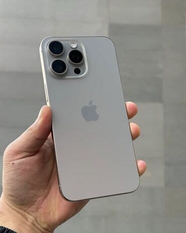IPhone 15 Pro Max, 256 GB, Natural Titanium, Qırıq, Simsiz şarj, Face ID lalafo.az -da IPhone 15 Pro Max, 256 GB, Natural Titanium, Qırıq, Simsiz şarj, Face ID