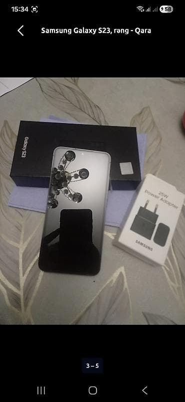 Samsung Galaxy S23, rəng - Qara, Simsiz şarj lalafo.az -da — 3 Samsung Galaxy S23, rəng - Qara, Simsiz şarj — 3