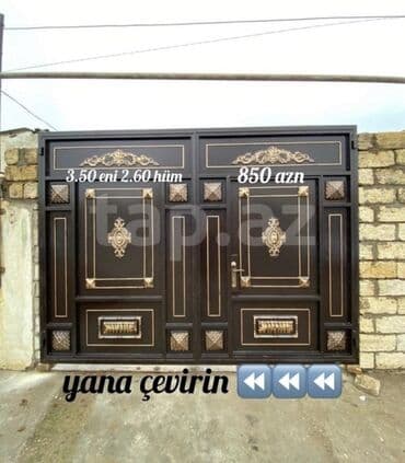 Həyət darvazaları: Yeni Dəmir Həyət darvazası, 3 m, Mexaniki, Qapı ilə, Kredit yoxdur, Ödənişli quraşdırma, Ödənişli çatdırılma, Rayonlara çatdırılma lalafo.az -da — 1 Həyət darvazaları: Yeni Dəmir Həyət darvazası, 3 m, Mexaniki, Qapı ilə, Kredit yoxdur, Ödənişli quraşdırma, Ödənişli çatdırılma, Rayonlara çatdırılma — 1