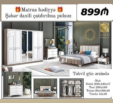 Yataq otağı mebel dəsti – Gold Mobilya Komplekt: - Dörd qapılı lalafo.az -da Yataq otağı mebel dəsti – Gold Mobilya Komplekt: - Dörd qapılı