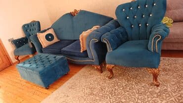 İşlənmiş, Divan, Jurnal masası, 2 kreslo lalafo.az -da İşlənmiş, Divan, Jurnal masası, 2 kreslo