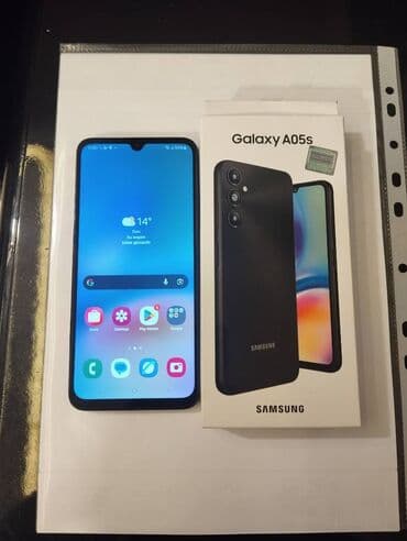 Samsung Galaxy A05s, 64 GB, rəng - Qara, Sensor, Barmaq izi, İki sim kartlı lalafo.az -da Samsung Galaxy A05s, 64 GB, rəng - Qara, Sensor, Barmaq izi, İki sim kartlı