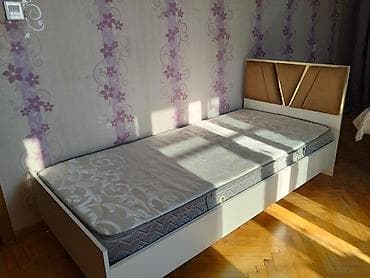 Tək nəfərlik çarpayı və döşək dəsti - Ölçü: təxmini 90×200 sm (tək lalafo.az -da Tək nəfərlik çarpayı və döşək dəsti - Ölçü: təxmini 90×200 sm (tək