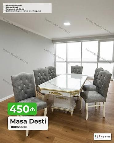 Məhsul: Masa dəsti (100×200 sm) Təsvir: - Klassik üslubda yemək otağı lalafo.az -da Məhsul: Masa dəsti (100×200 sm) Təsvir: - Klassik üslubda yemək otağı