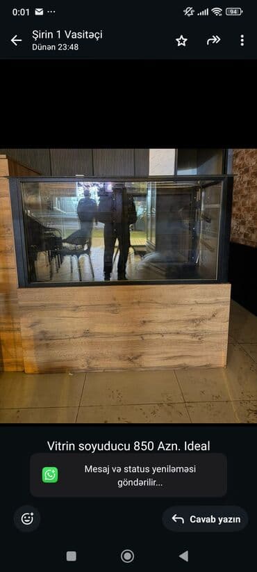 Vitrin soyuducu 850 Azn. Ideal veziyyetde. Tam ishlek. Unvan Hazi lalafo.az -da Vitrin soyuducu 850 Azn. Ideal veziyyetde. Tam ishlek. Unvan Hazi