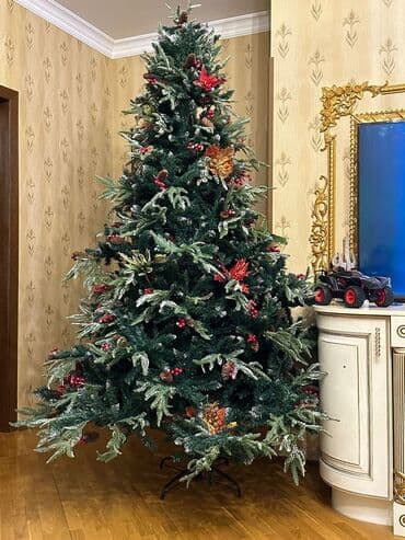 Yeni il üçün dekorativ süni şam ağacı. - Hündür görünüşlü, sıx lalafo.az -da Yeni il üçün dekorativ süni şam ağacı. - Hündür görünüşlü, sıx
