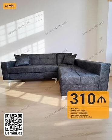Künc divan – La Mini - Ölçülər: 240 × 150 sm - Mexanizm: açılan lalafo.az -da Künc divan – La Mini - Ölçülər: 240 × 150 sm - Mexanizm: açılan