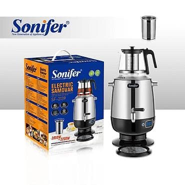 Sonifer Electric Samovar SF-2139 - Material: Paslanmayan Polad lalafo.az -da — 1 Sonifer Electric Samovar SF-2139 - Material: Paslanmayan Polad — 1