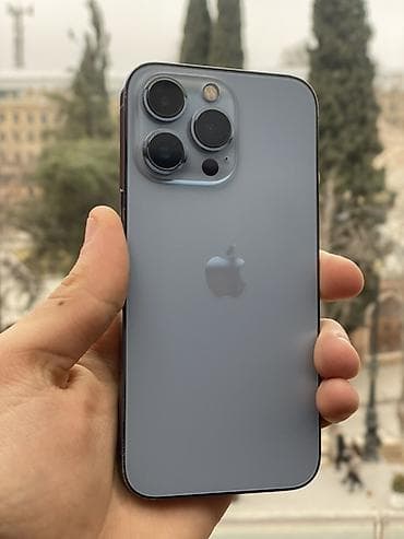 IPhone 13 Pro, 128 GB, Sierra Blue, Face ID, Simsiz şarj, Zəmanət lalafo.az -da IPhone 13 Pro, 128 GB, Sierra Blue, Face ID, Simsiz şarj, Zəmanət