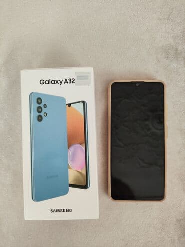 Samsung Galaxy A32, 64 GB, rəng - Göy, İki sim kartlı, Zəmanət, Sensor lalafo.az -da Samsung Galaxy A32, 64 GB, rəng - Göy, İki sim kartlı, Zəmanət, Sensor