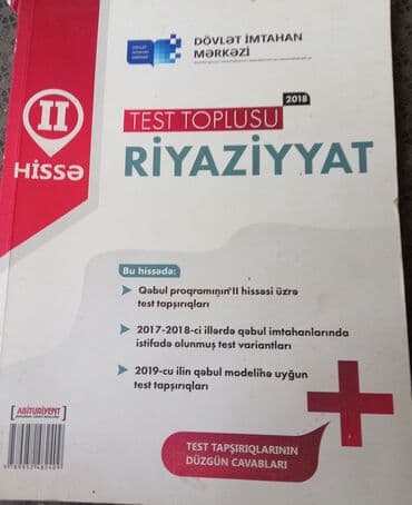 Riyaziyyat Testlər 11-ci sinif, 2-ci hissə, 2018 il lalafo.az -da Riyaziyyat Testlər 11-ci sinif, 2-ci hissə, 2018 il