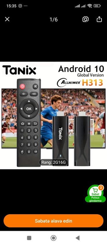 Yeni Smart TV boks 2 GB / 16 GB, Android lalafo.az -da Yeni Smart TV boks 2 GB / 16 GB, Android