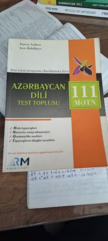 Məhsul: “Azərbaycan dili – Test Toplusu (111 mətn)” Müəlliflər: Tuncay lalafo.az -da Məhsul: “Azərbaycan dili – Test Toplusu (111 mətn)” Müəlliflər: Tuncay