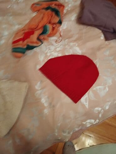 Uşaq/qız üçün qış aksessuar və geyim dəsti - Qırmızı trikotaj papaq lalafo.az -da Uşaq/qız üçün qış aksessuar və geyim dəsti - Qırmızı trikotaj papaq