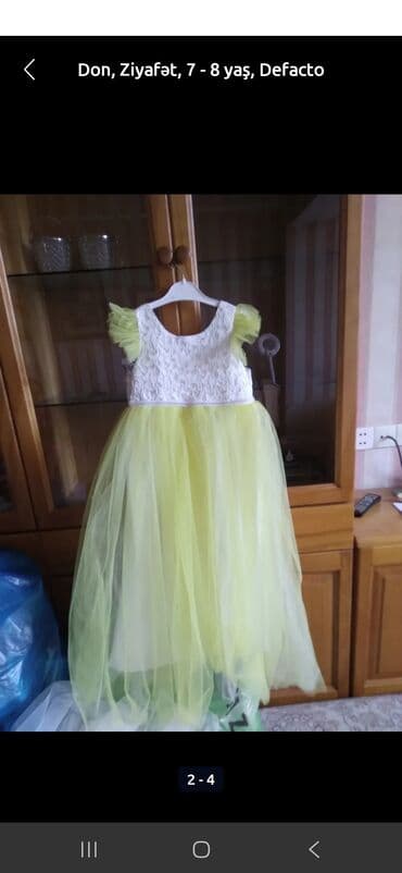 Манежи: Детское платье, Праздничное, 7 - 8 лет, Defacto at lalafo.az — 1 Манежи: Детское платье, Праздничное, 7 - 8 лет, Defacto — 1