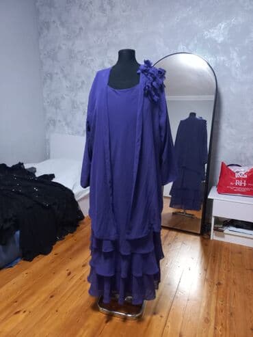 Bənövşəyi rəngdə zərif iki hissəli ziyafət dəsti. - Dəst: şifon lalafo.az -da Bənövşəyi rəngdə zərif iki hissəli ziyafət dəsti. - Dəst: şifon