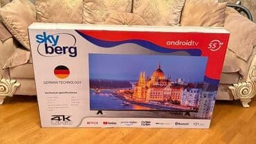 Skyberg 140ekran smart 2025 son model 4k təzə pakofka 580azn son baki lalafo.az -da Skyberg 140ekran smart 2025 son model 4k təzə pakofka 580azn son baki