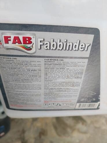 Laklar: FAB FabBinder (340) – 4 litr Akril kopolimer emulsiyaya əsaslanan lalafo.az -da — 2 Laklar: FAB FabBinder (340) – 4 litr Akril kopolimer emulsiyaya əsaslanan — 2