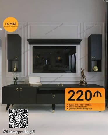 Düz TV altlığı, Polkalı, Laminat lalafo.az -da Düz TV altlığı, Polkalı, Laminat