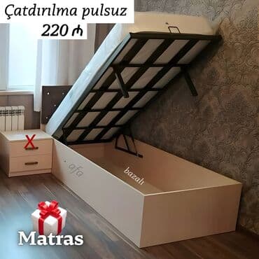 Təknəfərlik çarpayı, Bazalı, Matras ilə lalafo.az -da Təknəfərlik çarpayı, Bazalı, Matras ilə