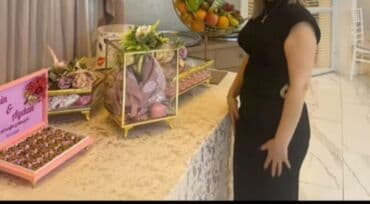 Qara, klassik ziyafət/gecə donu - Model: çiyinləri geniş kəsimli lalafo.az -da Qara, klassik ziyafət/gecə donu - Model: çiyinləri geniş kəsimli