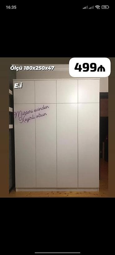 Yeni, 4 qapılı, Ağ, Açılan, Düz dolab lalafo.az -da Yeni, 4 qapılı, Ağ, Açılan, Düz dolab