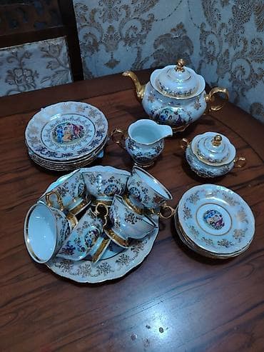 Çay dəsti, rəng - Ağ, Farfor lalafo.az -da Çay dəsti, rəng - Ağ, Farfor