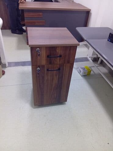 Ofis üçün təkərsiz komod/şkafet - Material: MDF/LDSP əsaslı, qoz lalafo.az -da Ofis üçün təkərsiz komod/şkafet - Material: MDF/LDSP əsaslı, qoz