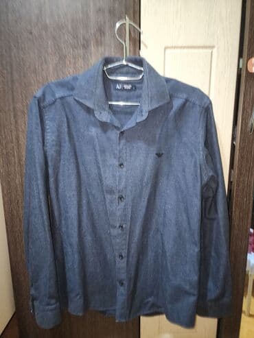 Köynək, Emporio Armani, L, rəng - Boz lalafo.az -da Köynək, Emporio Armani, L, rəng - Boz