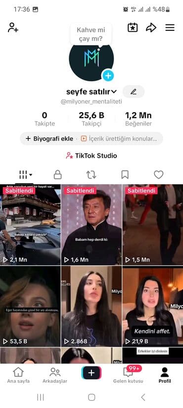 TikTok hesabı satılır – fikri ciddi olanlara endirim olacağ lalafo.az -da TikTok hesabı satılır – fikri ciddi olanlara endirim olacağ