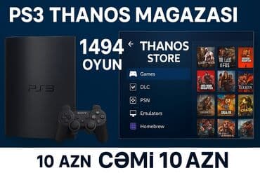 PS3 THanos Mağazası – PS3 üçün oyun və tətbiqlər paketi - 1494 oyun lalafo.az -da PS3 THanos Mağazası – PS3 üçün oyun və tətbiqlər paketi - 1494 oyun