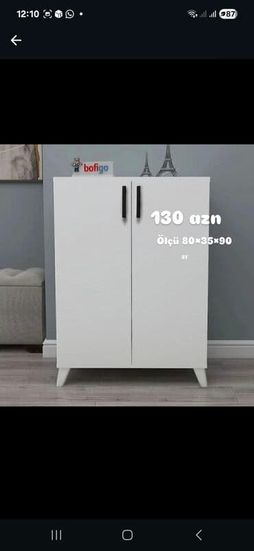 Açılan, 2 qapılı Düz dolab, Ayaqqabı dolabı lalafo.az -da Açılan, 2 qapılı Düz dolab, Ayaqqabı dolabı