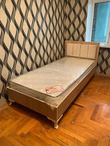 Tək nəfərlik çarpayı və döşək dəsti - Ölçü: təxmini 90x200 sm (tək lalafo.az -da Tək nəfərlik çarpayı və döşək dəsti - Ölçü: təxmini 90x200 sm (tək