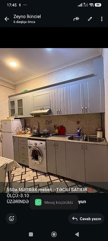 *550₼ MƏTBƏX mebeli :-TƏCİLİ SATILIR*‼️ ÖLÇÜ:-3.10 ÜZƏRİNDƏ at lalafo.az *550₼ MƏTBƏX mebeli :-TƏCİLİ SATILIR*‼️ ÖLÇÜ:-3.10 ÜZƏRİNDƏ