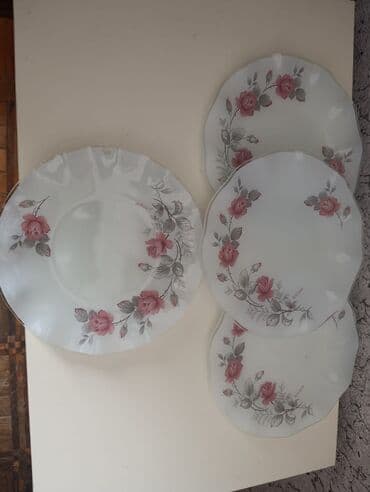 Boşqablar, 4 ədədli dəst, rəng - Ağ lalafo.az -da Boşqablar, 4 ədədli dəst, rəng - Ağ