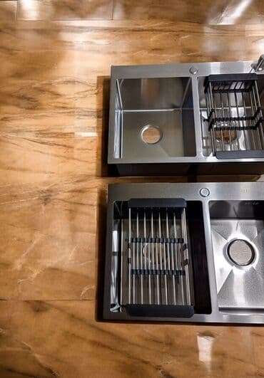 Yeni Düzbucaqlı Mətbəx çanağı, Şkafsız, Paslanmaz polad lalafo.az -da — 4 Yeni Düzbucaqlı Mətbəx çanağı, Şkafsız, Paslanmaz polad — 4