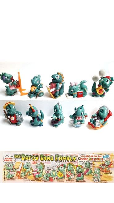 Kinder dino seriyasi kolleksiyasi 90 ci illerin.Endrim yoxdur qiymet lalafo.az -da Kinder dino seriyasi kolleksiyasi 90 ci illerin.Endrim yoxdur qiymet