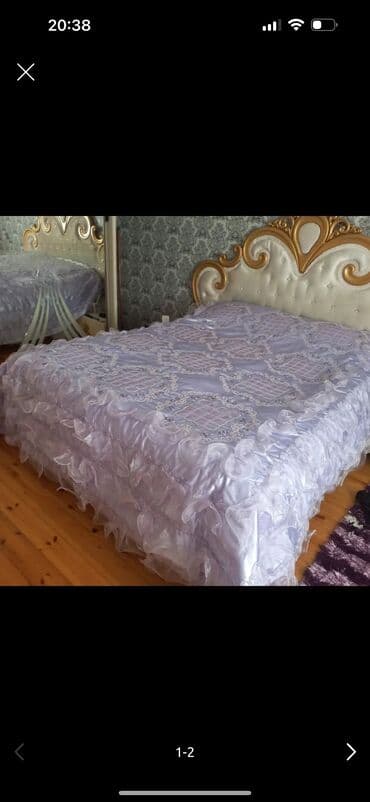 Yataq üçün İşlənmiş Qaşlı Yataq örtüyü, Ödənişli çatdırılma lalafo.az -da Yataq üçün İşlənmiş Qaşlı Yataq örtüyü, Ödənişli çatdırılma