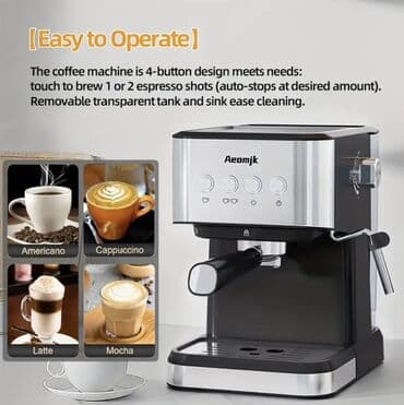 Термопоты: Кофемашина Полуавтоматическая, С капучинатором, Новый at lalafo.az — 2 Термопоты: Кофемашина Полуавтоматическая, С капучинатором, Новый — 2