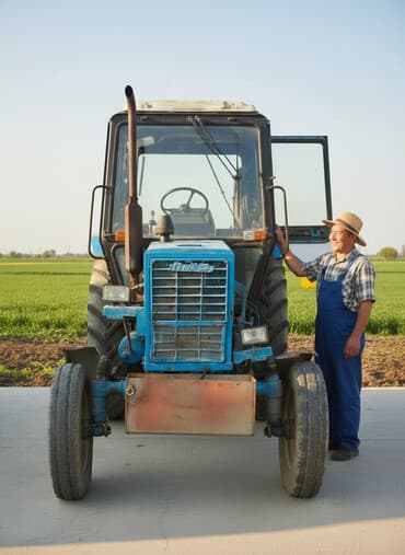 MTZ tipli mavi traktor - Kabinəli, iki qapılı konstruksiya, geniş ön lalafo.az -da MTZ tipli mavi traktor - Kabinəli, iki qapılı konstruksiya, geniş ön