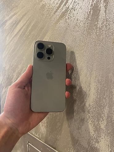 IPhone 15 Pro, 256 GB, Natural Titanium, Face ID lalafo.az -da IPhone 15 Pro, 256 GB, Natural Titanium, Face ID