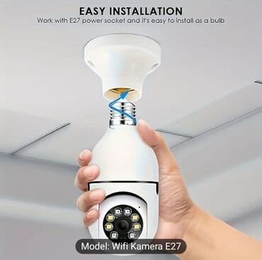 355° İç/Açıq Məkan Lampası Təhlükəsizlik Kamerası, İki Yönlü Audio lalafo.az -da 355° İç/Açıq Məkan Lampası Təhlükəsizlik Kamerası, İki Yönlü Audio