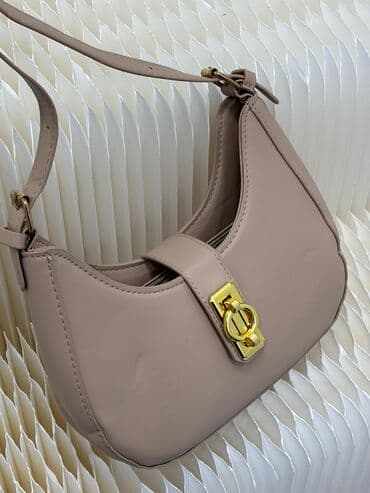 Qadın çiyn çantası – mini hobo model - Rənglər: bej, ağ, qara - lalafo.az -da Qadın çiyn çantası – mini hobo model - Rənglər: bej, ağ, qara -