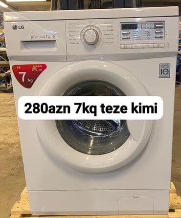 Paltaryuyan maşın LG, 7 kq, Avtomat, Qurutmasız lalafo.az -da Paltaryuyan maşın LG, 7 kq, Avtomat, Qurutmasız