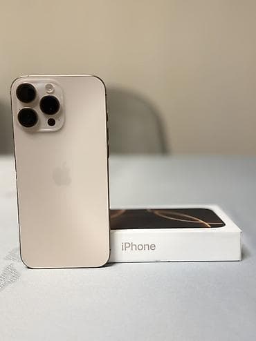 IPhone 16 Pro Max, 256 GB, Desert Titanium, Face ID lalafo.az -da IPhone 16 Pro Max, 256 GB, Desert Titanium, Face ID